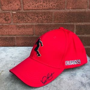 Vince Coleman Cardinals Hall of Fame hat.